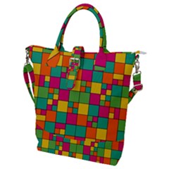 Abstract Background Abstract Buckle Top Tote Bag