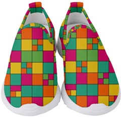 Abstract Background Abstract Kids  Slip On Sneakers