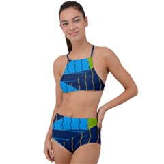 Background Wallpaper Colors Color High Waist Tankini Set