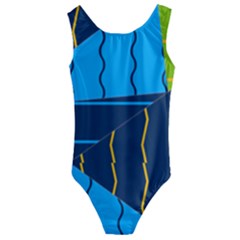 Background Wallpaper Colors Color Kids  Cut-out Back One Piece Swimsuit