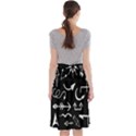 Arrows Vector Lines Strokes White Midi Beach Skirt View2