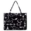 Arrows Vector Lines Strokes White Zipper Medium Tote Bag View1