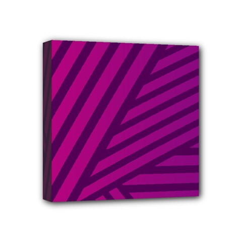 Pattern Lines Stripes Texture Mini Canvas 4  X 4  (stretched) by Wegoenart