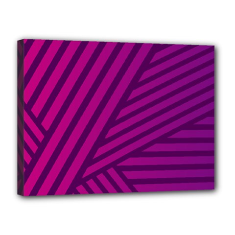 Pattern Lines Stripes Texture Canvas 16  X 12  (stretched) by Wegoenart