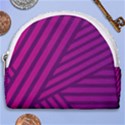 Pattern Lines Stripes Texture Horseshoe Style Canvas Pouch View1