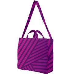 Pattern Lines Stripes Texture Square Shoulder Tote Bag