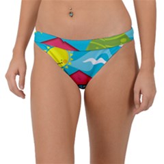 Kawaii Caricature Sun Nature City Band Bikini Bottom