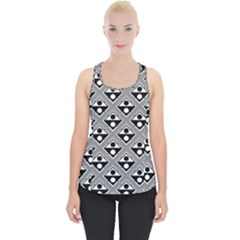 Background Triangle Circle Piece Up Tank Top by Wegoenart