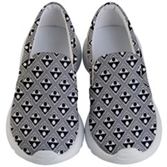 Background Triangle Circle Kids  Lightweight Slip Ons by Wegoenart