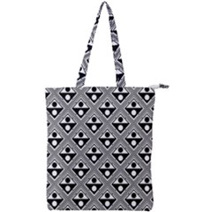 Background Triangle Circle Double Zip Up Tote Bag