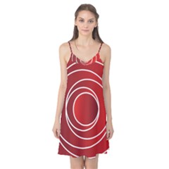 Background Circles Red Camis Nightgown by Wegoenart