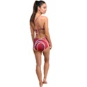 Background Circles Red High Waist Tankini Set View2