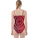 Background Circles Red Cut Out Top Tankini Set View2