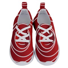 Background Circles Red Running Shoes