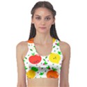 Pattern Fruit Fruits Orange Green Sports Bra View1