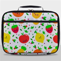 Pattern Fruit Fruits Orange Green Full Print Lunch Bag by Wegoenart