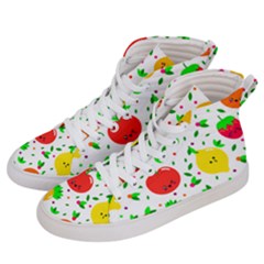 Pattern Fruit Fruits Orange Green Men s Hi-top Skate Sneakers by Wegoenart