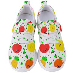 Pattern Fruit Fruits Orange Green Women s Velcro Strap Shoes