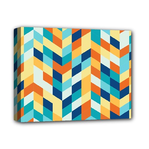 Geometric Retro Wallpaper Deluxe Canvas 14  X 11  (stretched) by Wegoenart