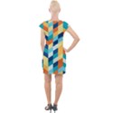 Geometric Retro Wallpaper Cap Sleeve Bodycon Dress View2