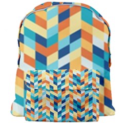 Geometric Retro Wallpaper Giant Full Print Backpack by Wegoenart