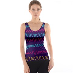 Background Waves Abstract Background Tank Top by Wegoenart