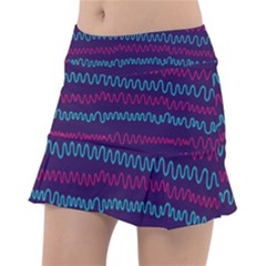 Background Waves Abstract Background Tennis Skirt by Wegoenart