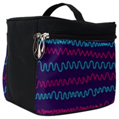 Background Waves Abstract Background Make Up Travel Bag (big)