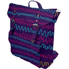 Background Waves Abstract Background Buckle Up Backpack