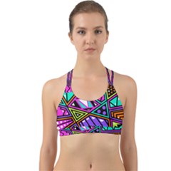 Background Abstract Pattern Back Web Sports Bra