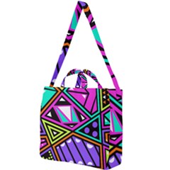 Background Abstract Pattern Square Shoulder Tote Bag