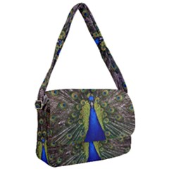 Peacock Bird Plumage Display Full Courier Bag by Wegoenart