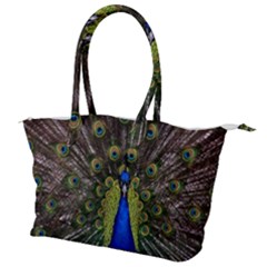 Peacock Bird Plumage Display Full Canvas Shoulder Bag