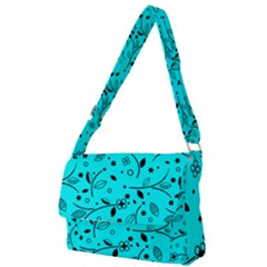 Pattern Flowers Flower Texture Full Print Messenger Bag