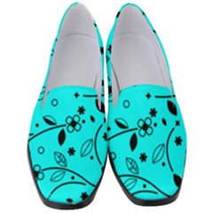 Pattern Flowers Flower Texture Women s Classic Loafer Heels