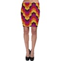 Geometric Pattern Triangle Bodycon Skirt View1