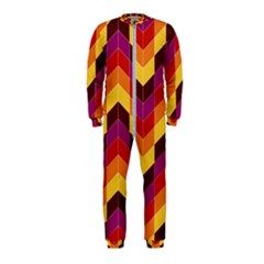 Geometric Pattern Triangle Onepiece Jumpsuit (kids) by Wegoenart