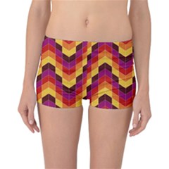 Geometric Pattern Triangle Reversible Boyleg Bikini Bottoms by Wegoenart