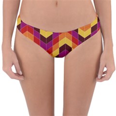 Geometric Pattern Triangle Reversible Hipster Bikini Bottoms by Wegoenart