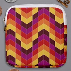 Geometric Pattern Triangle Mini Square Pouch