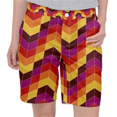 Geometric Pattern Triangle Pocket Shorts