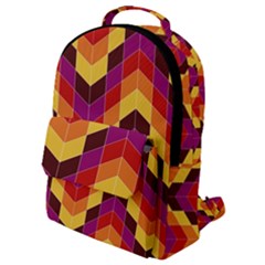 Geometric Pattern Triangle Flap Pocket Backpack (small)