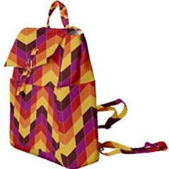 Geometric Pattern Triangle Buckle Everyday Backpack