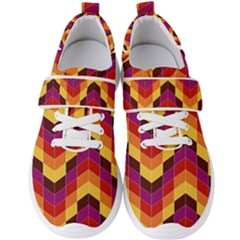 Geometric Pattern Triangle Men s Velcro Strap Shoes