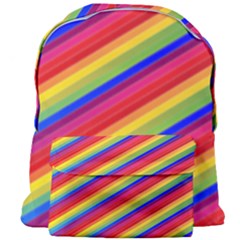 Rainbow Background Colorful Giant Full Print Backpack by Wegoenart