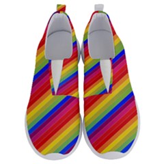 Rainbow Background Colorful No Lace Lightweight Shoes