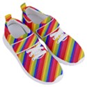 Rainbow Background Colorful Women s Velcro Strap Shoes View3