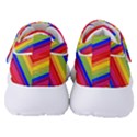 Rainbow Background Colorful Women s Velcro Strap Shoes View4