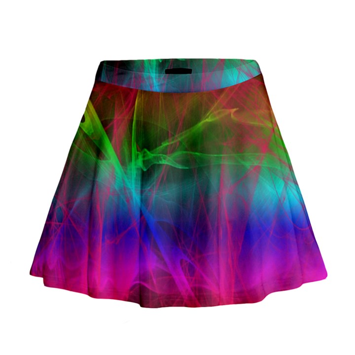 Background art pattern Mini Flare Skirt