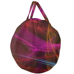 Background Abstract Colorful Light Giant Round Zipper Tote by Wegoenart